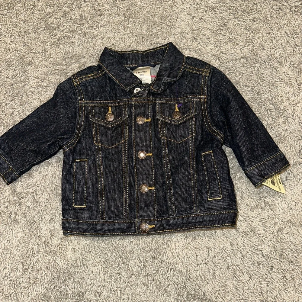 Vintage 90's Oshkosh B'Gosh Denim Jean Jacket Size 6 Months Unisex NWT